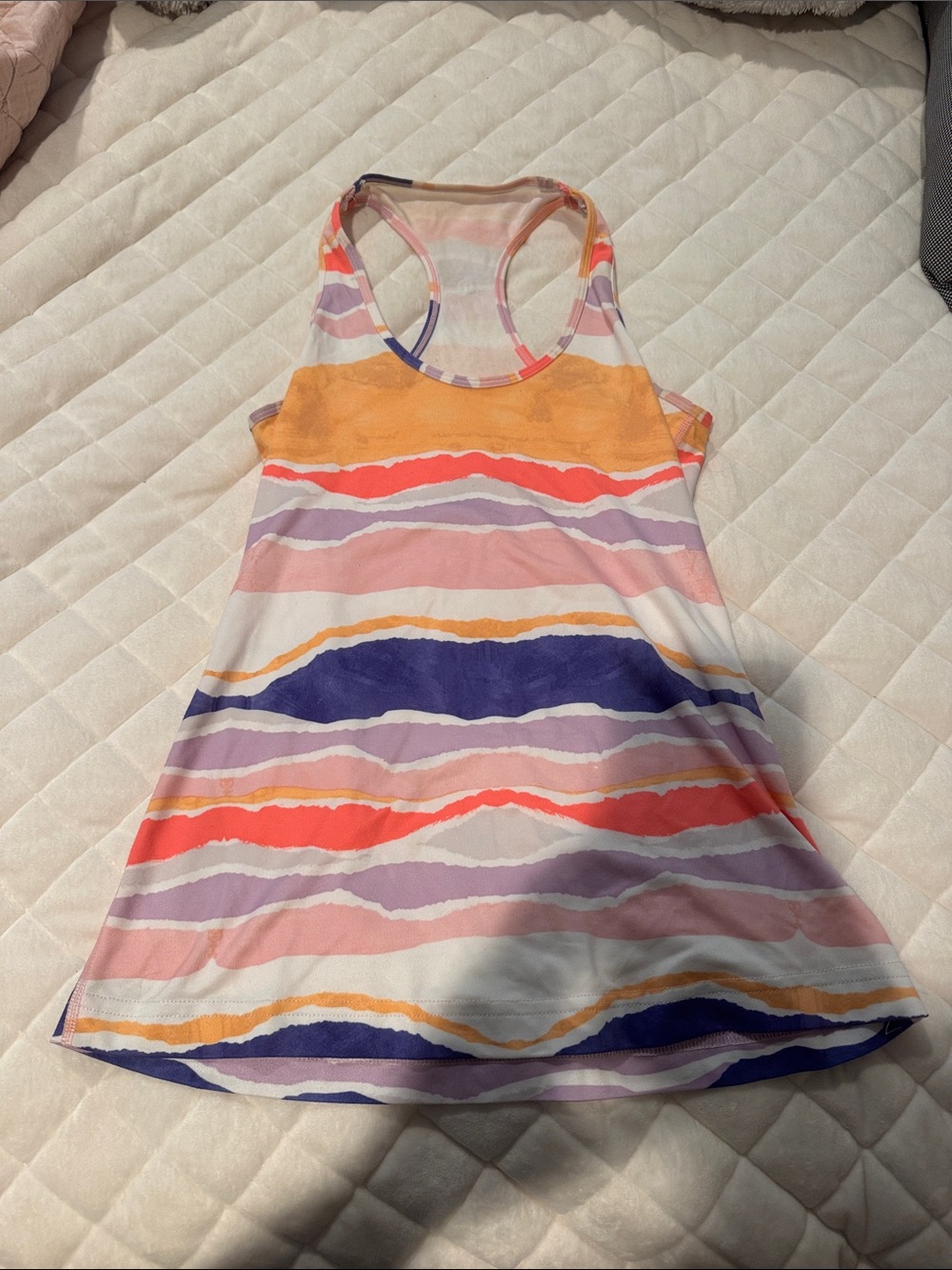 Lululemon Striped Racerback Tank Top